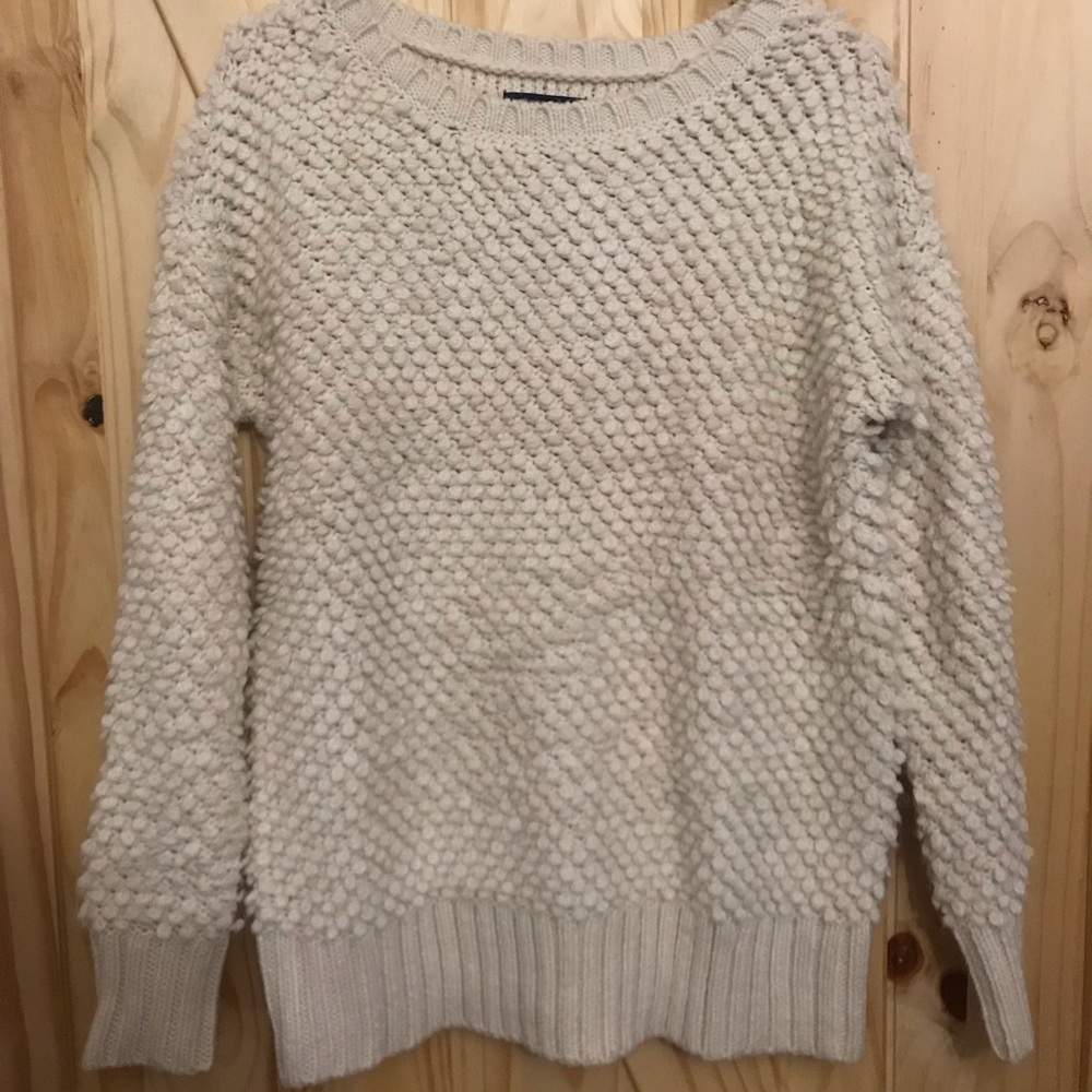 Textured sweater.